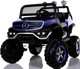 4x4 Mini Mercedes Unimog Ride On UTV w/ Remote Control & Rubber Tires - Metallic Blue
