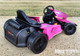 24v Bullet Electric Drift Kart w/ Upgraded Motors & Leather Seat - Pink