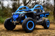 24v Can-Am Maverick X3 4x4 Ride On UTV w/ Rubber Tires & Leather Seat - Blue