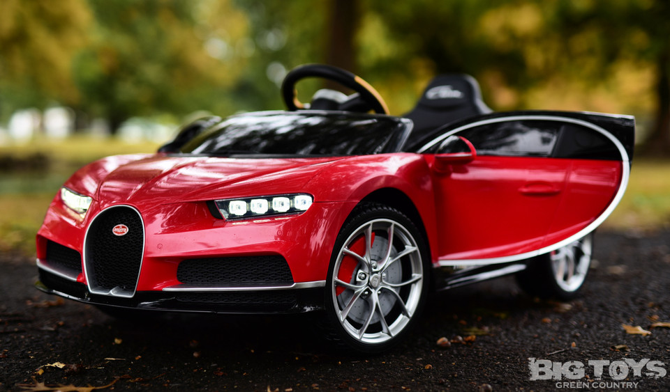 power wheel bugatti Battery powered kids car Red