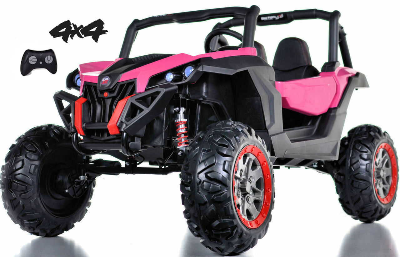 4x4 UTV Ride on Side X Side kids car offroad remote Pink