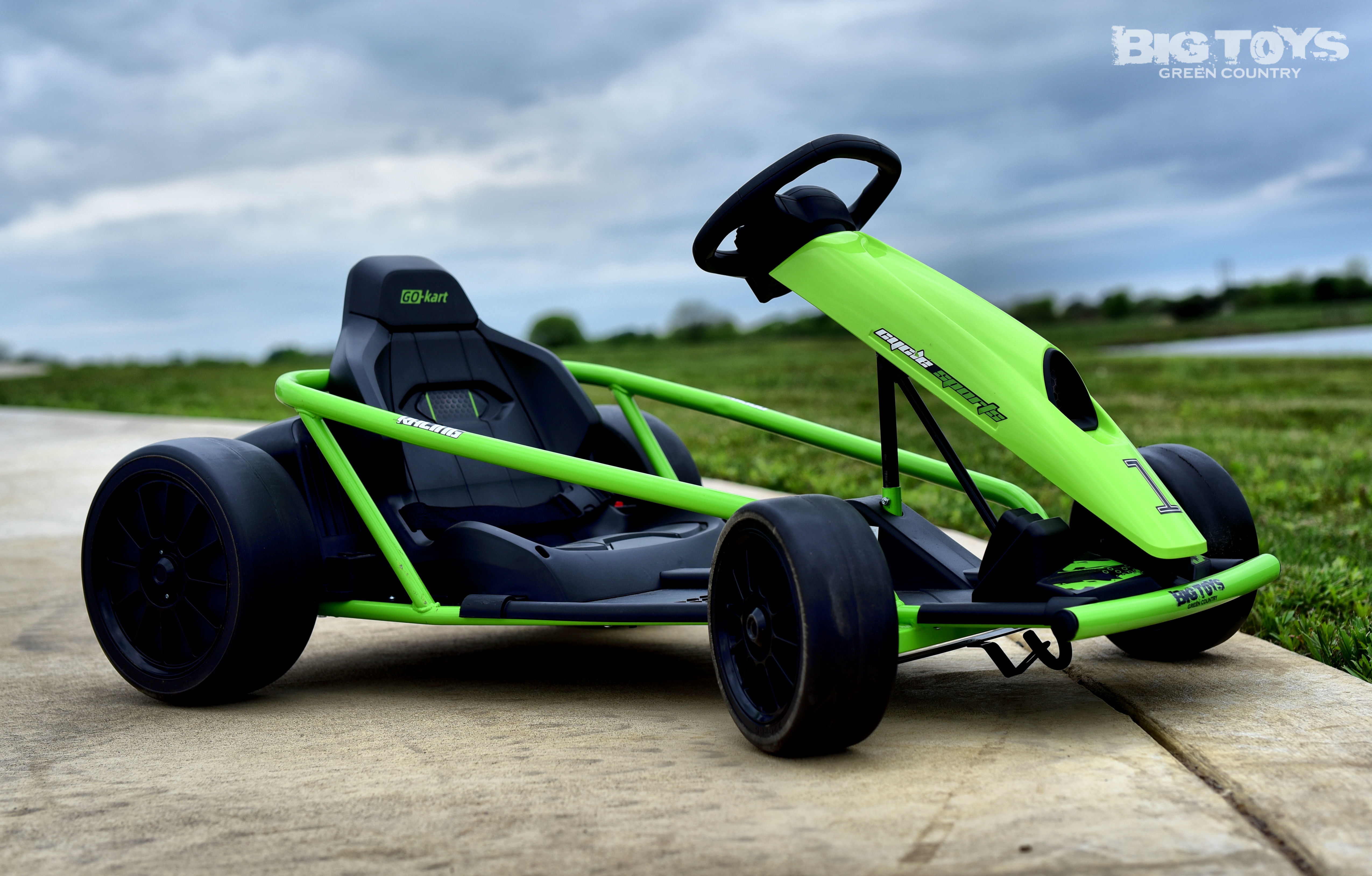 24v Mini Electric Drift Kart - Green - Big Toys Green Country