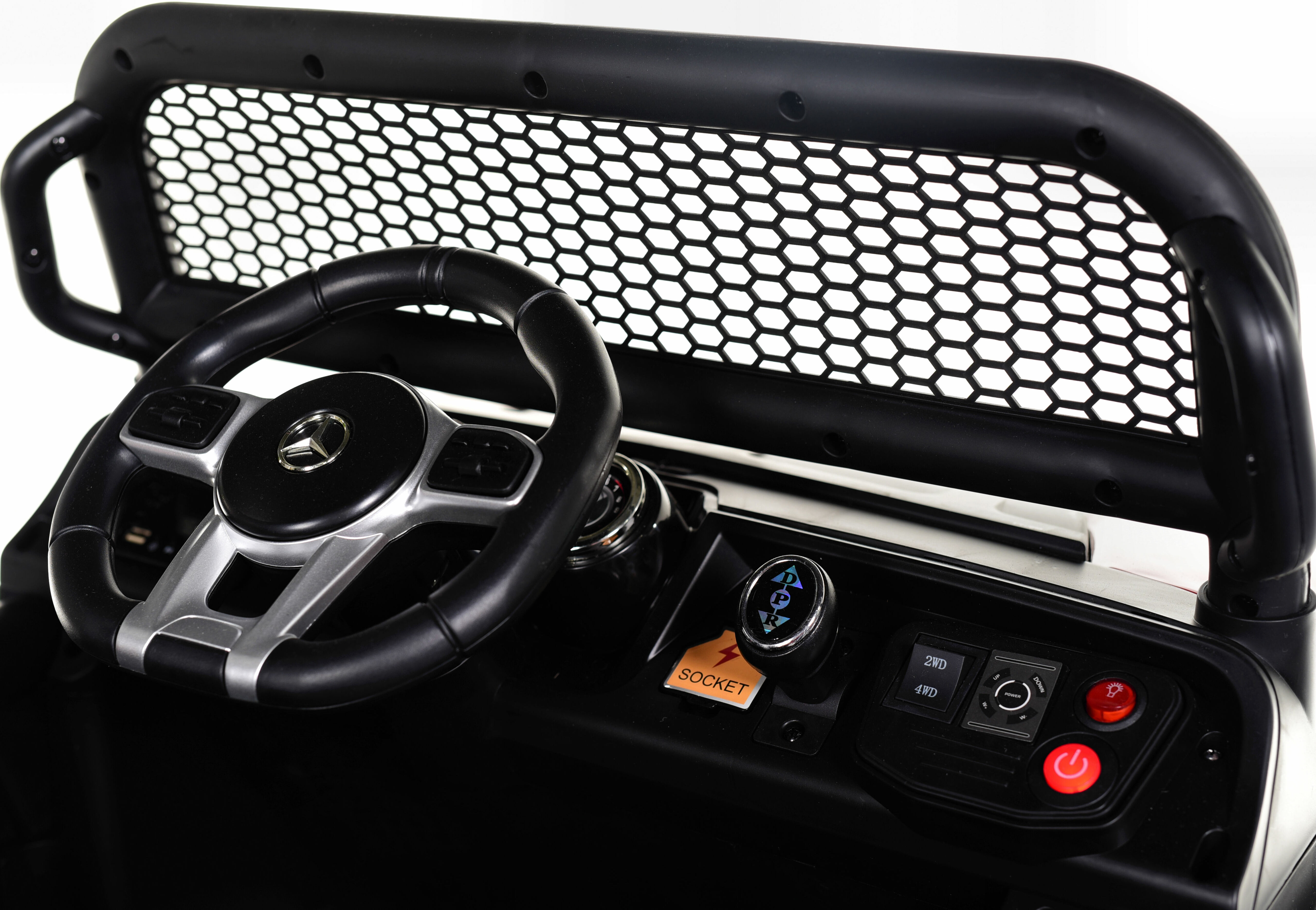 4x4 Mini Mercedes Unimog Ride On UTV w/ Remote Control & Rubber Tires