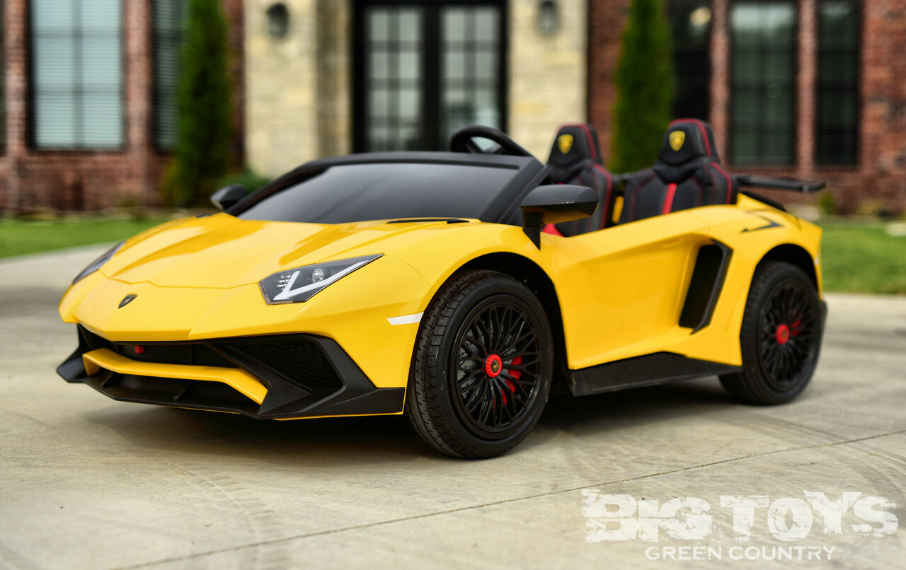 Giant 24v Big Kids Ride On Lamborghini XXL 180W Motor & Rubber