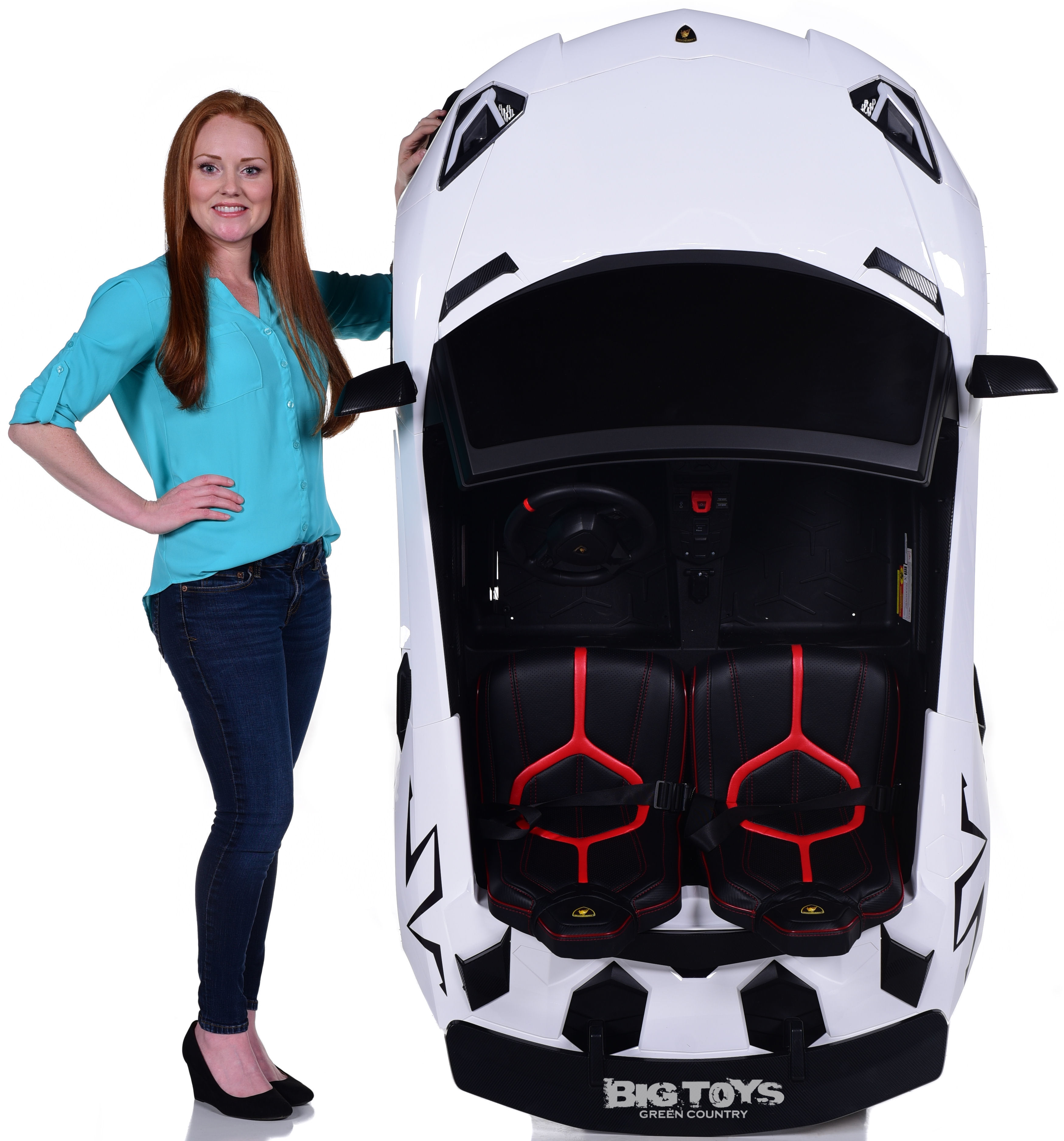 Giant 24v Big Kids Ride On Lamborghini XXL 180W Motor & Rubber
