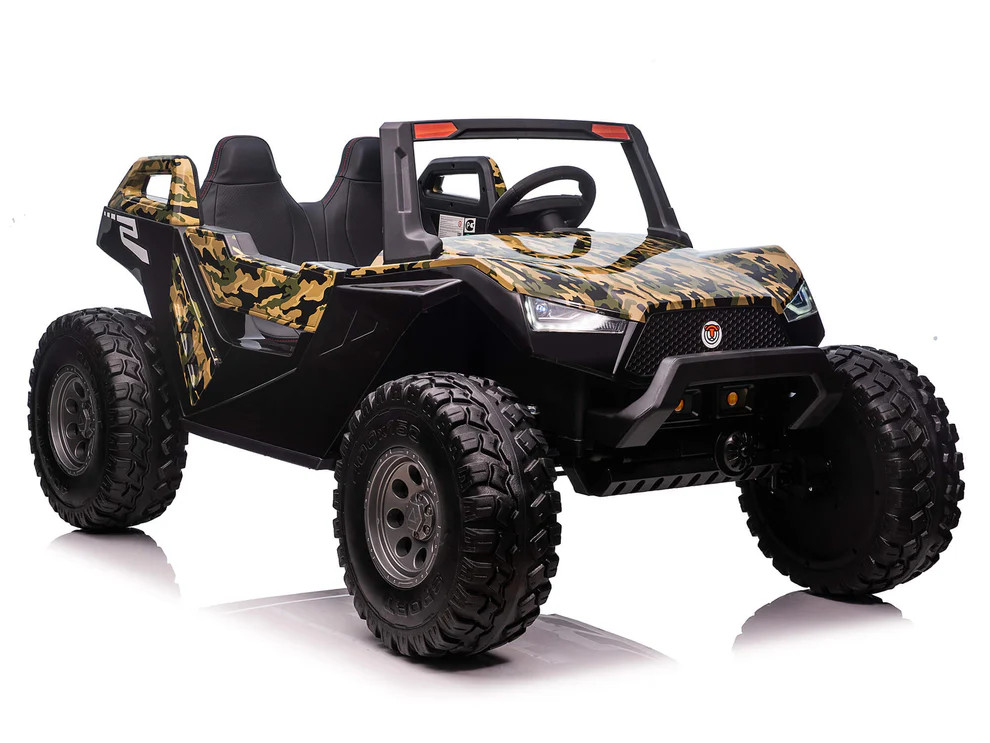 24v Challenger XL 2.0 4x4 Ride On Buggy w/ Leather Seat & Rubber