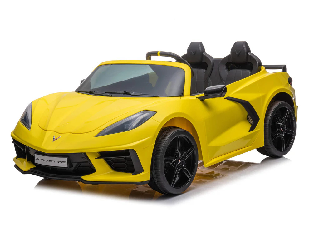 24V Chevrolet Corvette Stingray Ride On Car w/Remote - Yellow