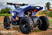 Rear view Sahara 24v ATV Blue