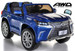 Lexus Ride-On SUV remote controlled rubber tires  leather seat painted blue