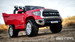 Tundra red passenger side door