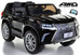 Lexus Ride-On SUV remote controlled rubber tires  leather seat painted black