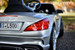 Silver Mercedes SL 500 rear passenger side view tail light 