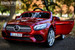 red SL 500 Mercedes-Benz doors front view