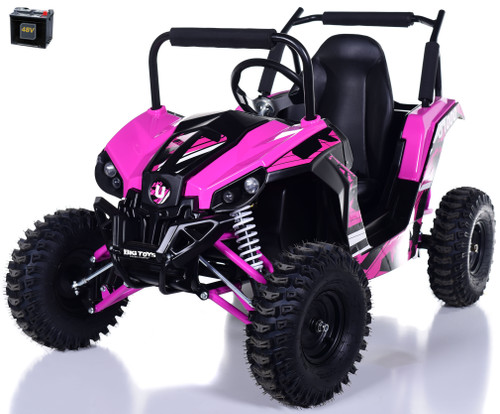 48v utv go-kart with large motor and rubber tires