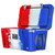 red white and blue Patriot Orion Fully Loaded Cooler, Open