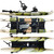 Blue Sky Boatworks Angler - Top and Side Views, pictured in Forest (olive, tan, black) 2025