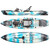 2023 Coosa FD Playa Top, Bottom & Profile - Tan, Black & Sky Blue kayak