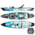 2023 Knarr FD Playa, Top & Side Views. Light Blue, Tan & Black Color Kayak.