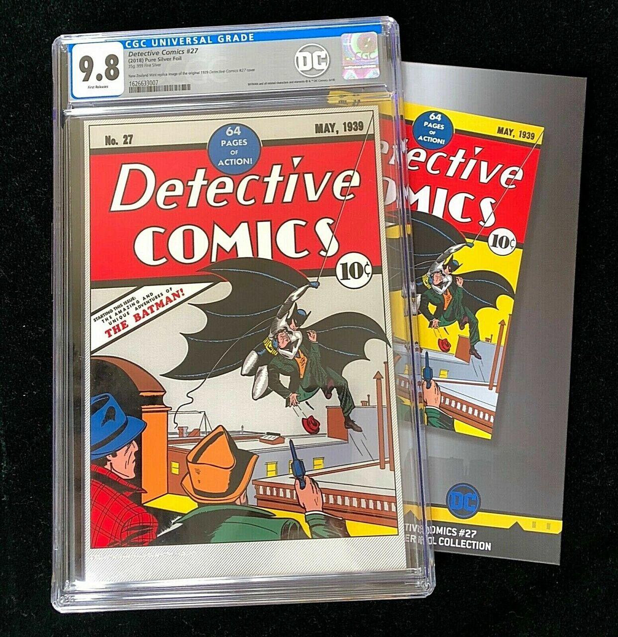 DC Detective Comics #27 CGC 9.8 FR NZ Mint Silver Foil Batman