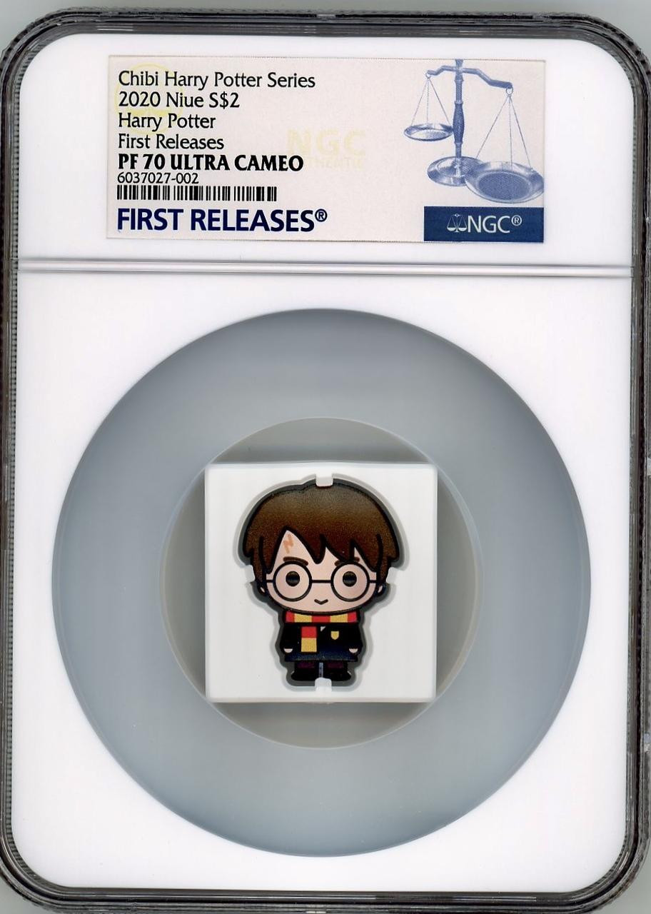 Harry Potter Chibi $2 Silver Coin 2020 Niue NGC PF70 UC FIRST