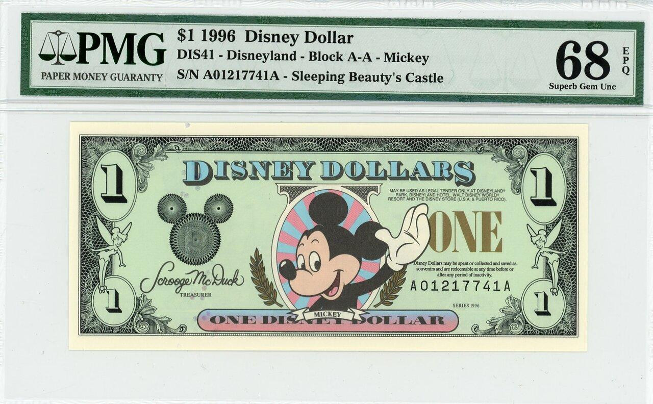 Disney - ディズニーダラー　Disney dollars New Disney Dollars Disneyland 50th Anniversary Stitch 2005