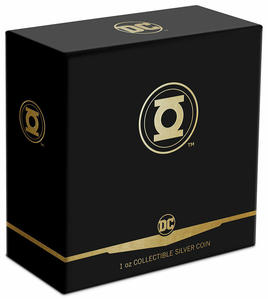 DC COMICS GREEN LANTERN EMBLEM 1 OZ SILVER COIN 2021 NIUE NGC PF70 ...