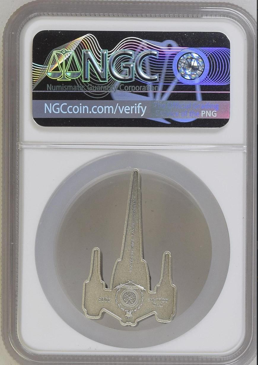 2023 niue 1 oz silver 2 star wars mandalorian starfighter coin ngc 70 fr