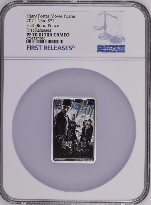 HARRY POTTER AND THE Half-blood PRINCE POSTER COIN 2021 NGC PF70 FIRST RELEASE
