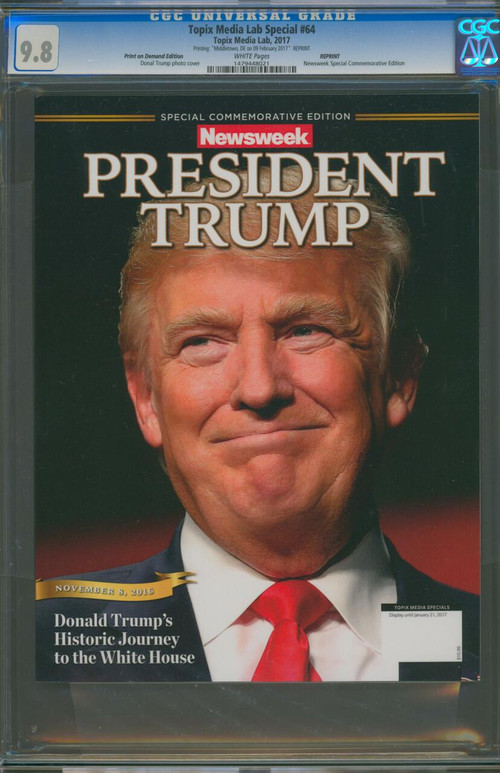 Newsweek President Trump Magazine - Print On Demand Edition - CGC 9.8