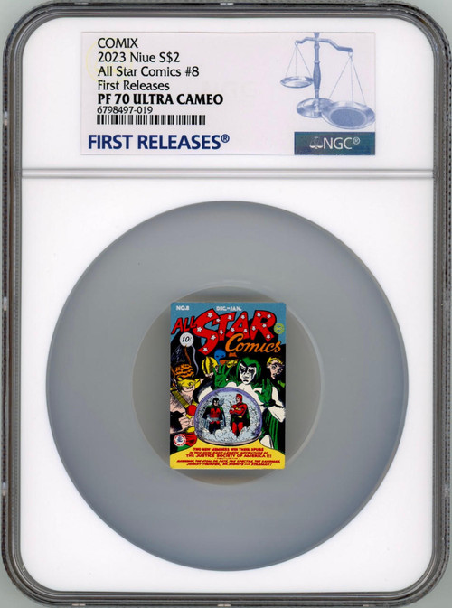 COMIX Series ALL STAR Comics #8 1 oz Silver Coin NGC PF70 First Releases
