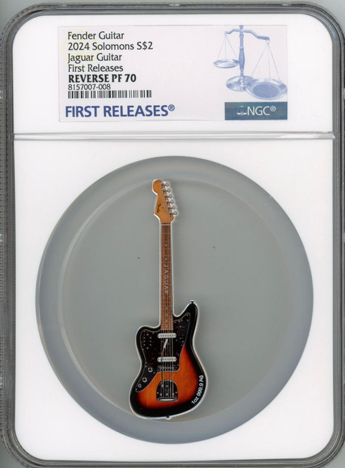 2024 PAMP 1oz Proof Fender Jaguar Silver Coin NGC 70 FR