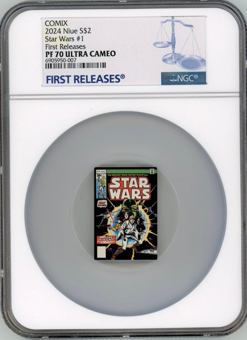 2024 Niue Star Wars #1 Comix 1oz 999 Silver Proof Colorized Coin NGC 70 FR