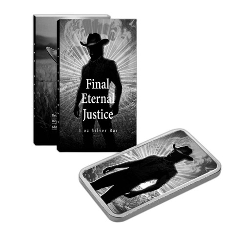  Chuck Norris 1940–2026 "Final Eternal Justice" 1 oz .999 Silver Tribute Bar 