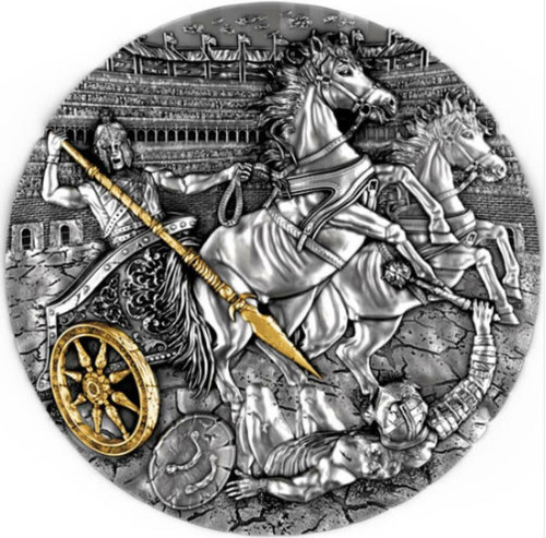 Mint of Poland Mennica Polska CHARIOT RYDWAN WARFARE 2019 NIUE 2oz SILVER COIN dollar5 NGC MS69 ANTIQUED Mint of Poland Mennica Polska CHARIOT RYDWAN WARFARE 2019 NIUE 2oz SILVER COIN dollar5 NGC MS69 ANTIQUED