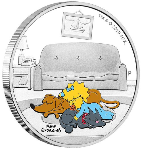 The Perth Mint MAGGIE THE SIMPSONS 2019 TUVALU dollar1 SILVER COIN 1oz NGC PF 70 FR The Perth Mint MAGGIE THE SIMPSONS 2019 TUVALU dollar1 SILVER COIN 1oz NGC PF 70 FR