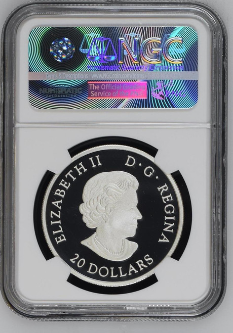Royal Canadian Mint PROTECTING OUR FUTURE LOON SALMON HOLOGRAM 2017 dollar20 SILVER COIN NGC PF70 UC ER Royal Canadian Mint PROTECTING OUR FUTURE LOON SALMON HOLOGRAM 2017 dollar20 SILVER COIN NGC PF70 UC ER