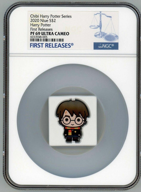 Harry Potter Chibi 2020 $2 Silver Coin NGC PF 69 UC FR