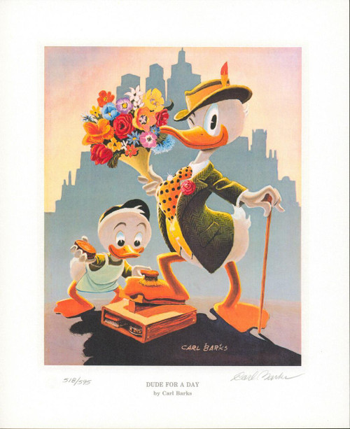 Disney DUDE FOR A DAY by Carl Barks Limited Edition Lithograph Disney DUDE FOR A DAY by Carl Barks Limited Edition Lithograph
