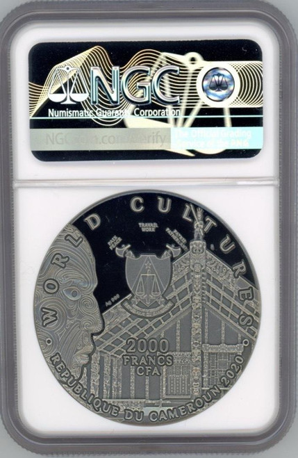 Numiartis HAKA WORLD CULTURES 2020 CAMEROON 2oz .999 Silver Coin w/Carnelian NGC MS 70 FR Numiartis HAKA WORLD CULTURES 2020 CAMEROON 2oz .999 Silver Coin w/Carnelian NGC MS 70 FR