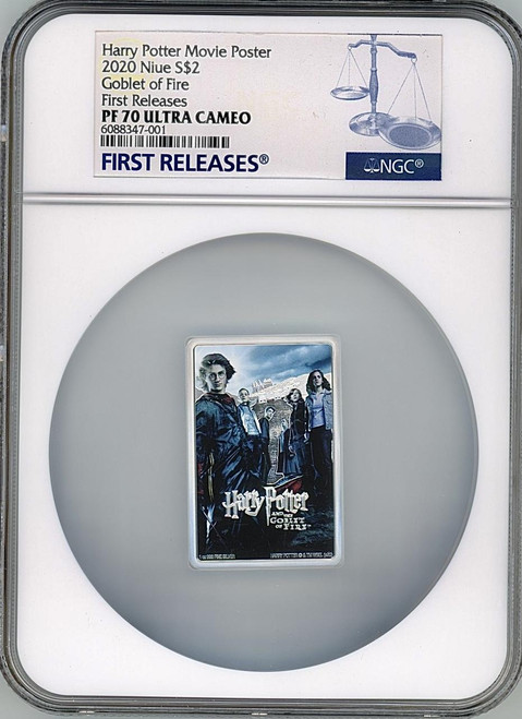 HARRY POTTER HARRY POTTER AND THE GOBLET OF FIRE POSTER COIN 2020 1oz SILVER COIN NGC PF70 FR HARRY POTTER HARRY POTTER AND THE GOBLET OF FIRE POSTER COIN 2020 1oz SILVER COIN NGC PF70 FR