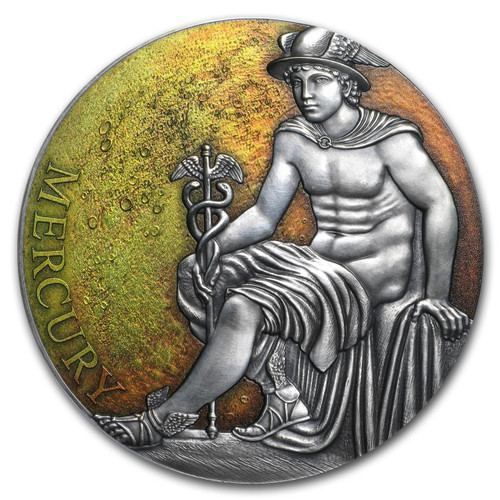 Mercury Planets And Gods 2019 Cameroon 3oz Silver Coin