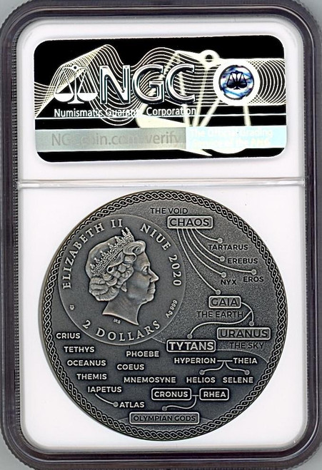 Numiartis ATLAS TITANS GODS GLOW IN THE DARK 2020 2oz SILVER COIN NGC MS 70 ANTIQUED FR Numiartis ATLAS TITANS GODS GLOW IN THE DARK 2020 2oz SILVER COIN NGC MS 70 ANTIQUED FR