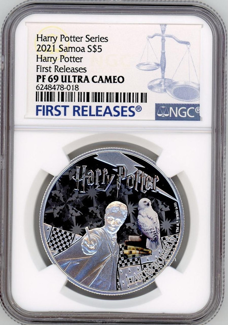 HARRY POTTER HARRY POTTER 3 x 1oz SILVER PROOF COIN SET 2021 dollar5 SAMOA NGC PF69 UC FR HARRY POTTER HARRY POTTER 3 x 1oz SILVER PROOF COIN SET 2021 dollar5 SAMOA NGC PF69 UC FR