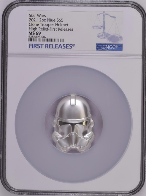 DARTH VADER STAR WARS 2017 NIUE 2oz SILVER COIN $5 NGC EARLY