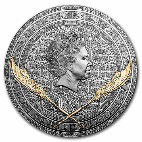 Mint of Poland Mennica Polska 2020 3 Oz BLACK PROOF Silver dollar5 Niue GUAN YU Five Tiger Generals Coin