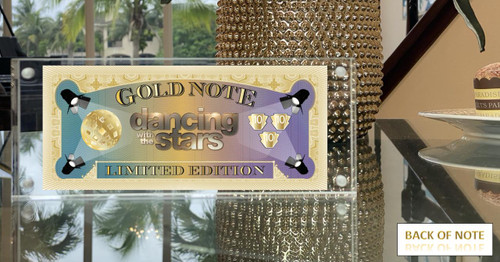 Dancing With the Stars TV Show Collectibles - Limited Edition - 24K Gold Notes Dancing With the Stars TV Show Collectibles - Limited Edition - 24K Gold Notes