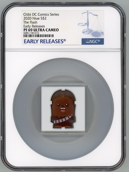 Chewbacca Chibi Star Wars 2020 Niue NGC PF69 UC EARLY RELEASES