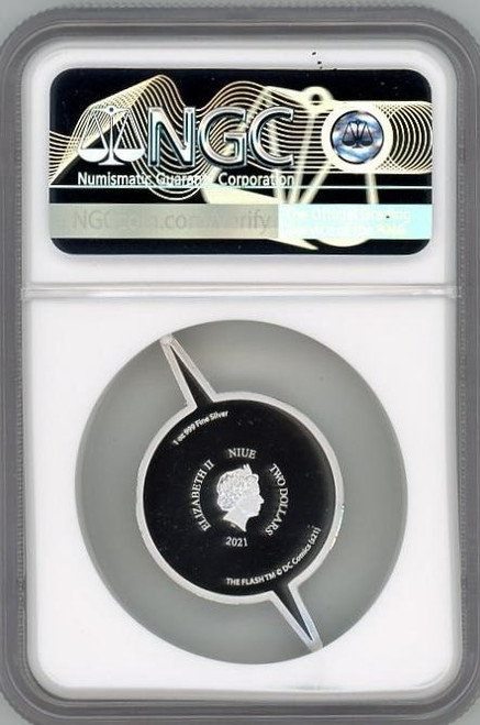 DC Comics DC COMICS FLASH EMBLEM 1 OZ SILVER COIN 2021 NIUE NGC PF70 FIRST RELEASES DC Comics DC COMICS FLASH EMBLEM 1 OZ SILVER COIN 2021 NIUE NGC PF70 FIRST RELEASES