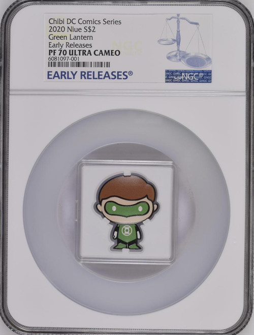 DC Comics GREEN DC COMICS SERIES 2020 CHIBI COIN NGC PF 70 UC EARLY RELEASES DC Comics GREEN DC COMICS SERIES 2020 CHIBI COIN NGC PF 70 UC EARLY RELEASES