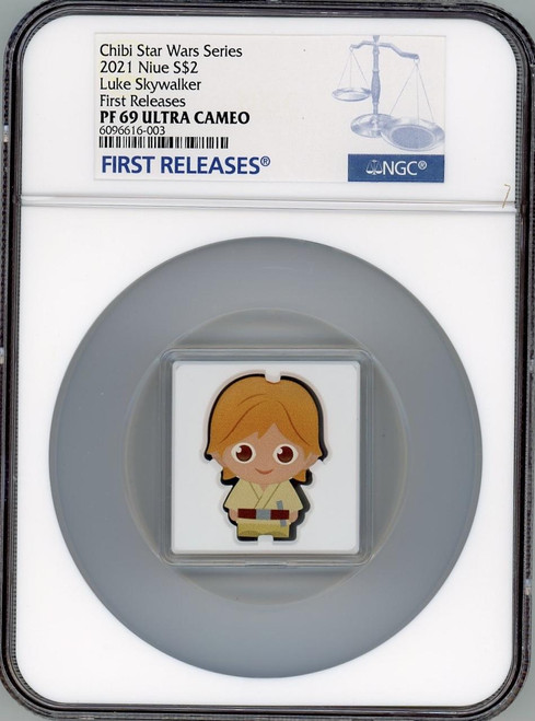 Star Wars LUKE SKYWALKER Star Wars 2021 Niue 2 dollars 1oz CHIBI Silver Coin NGC 69 UC FR Star Wars LUKE SKYWALKER Star Wars 2021 Niue 2 dollars 1oz CHIBI Silver Coin NGC 69 UC FR